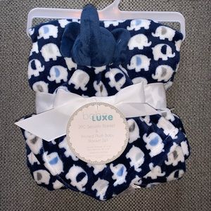 2 piece baby blanket set